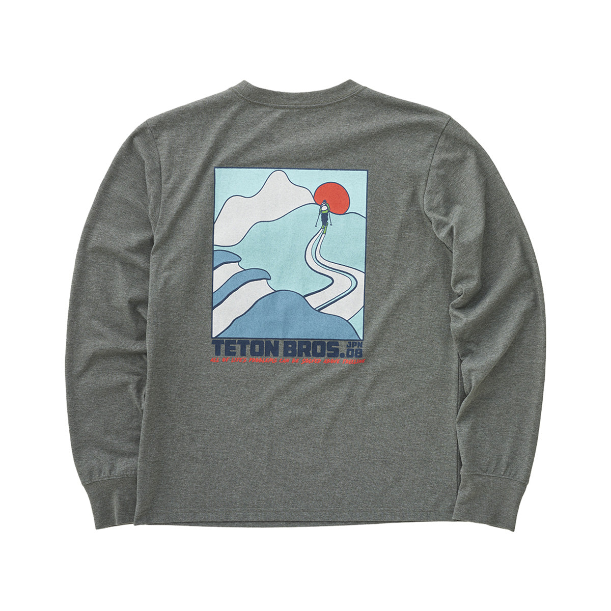 （Lサイズ）メンズ TB アボーヴ ツリーライン ロングスリーブ ティー TB Above Treeline L/S Tee M [Teton Bros. ティートンブロス]